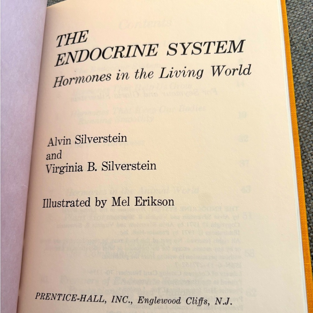 Rare - Vintage The Endocrine System Book hardcover